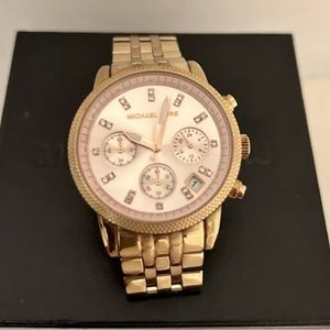 Michael Kors 37mm Rose Gold Women's Wristwatch-.